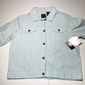 Vintage Route 66 Women's Teal Corduroy XL Button Up Jacket NEW